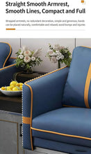 Laden Sie das Bild in den Galerie-Viewer, KIBONCY 3-Sitzer PU-Leder Billard Zuschauersofa Modulares Set Mehrfarbig