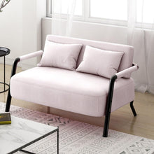 Laden Sie das Bild in den Galerie-Viewer, KIBONCY 2-Sitzer Loveseat-Sofa 155 cm Leinenstoff