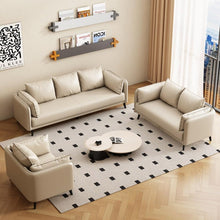 Laden Sie das Bild in den Galerie-Viewer, KIBONCY 3-Sitzer Kunstledersofa 80 cm Blau
