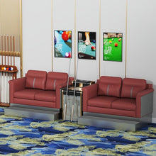 Laden Sie das Bild in den Galerie-Viewer, KIBONCY Dual Two-Seater Billiard Spectator Chair Red