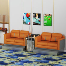 Laden Sie das Bild in den Galerie-Viewer, KIBONCY Dual Two-Seater Billiard Spectator Chair Red
