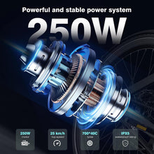 Laden Sie das Bild in den Galerie-Viewer, HITWAY EBIKE-X Pedelec 250W 345,6Wh Akku 70km Reichweite Schwarz