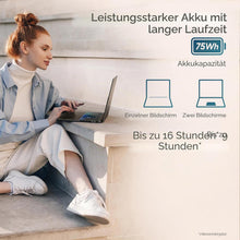 Laden Sie das Bild in den Galerie-Viewer, ASUS Zenbook Duo UX8406CA-PS99T 14 Zoll OLED 3K 120Hz Dual Touch Laptop Intel Core Ultra 9 32GB RAM 1TB SSD Grau