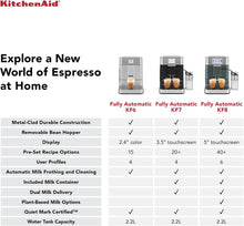 Laden Sie das Bild in den Galerie-Viewer, KitchenAid KF7 KES8557 Vollautomatische Espressomaschine 2 Tassen Wacholder