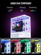 Laden Sie das Bild in den Galerie-Viewer, Evounic VS3W-E5-X99-2080TI Weisser ARGB Gaming PC Xeon E5 3.2 GHz RTX 2080 Ti 11 GB 32 GB RAM 512 GB SSD + 1 TB HDD