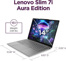 Laden Sie das Bild in den Galerie-Viewer, Lenovo Slim 7i 2025 14 Zoll WUXGA Touch Laptop Core Ultra 7 16 GB RAM 1 TB SSD Luna Grey