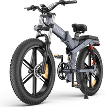 Laden Sie das Bild in den Galerie-Viewer, ENGWE X26 E-Bike Klapprad 26 Zoll Fat-Reifen 48V 19,2Ah Grau