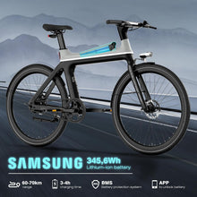 Laden Sie das Bild in den Galerie-Viewer, HITWAY EBIKE-X Pedelec 250W 345,6Wh Akku 70km Reichweite Schwarz