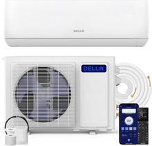 Laden Sie das Bild in den Galerie-Viewer, Della 12000 BTU Mini Split Klimaanlage 20 SEER2 Weiß