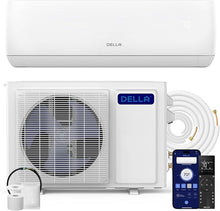 Laden Sie das Bild in den Galerie-Viewer, Della 12000 BTU Mini Split Klimaanlage 20 SEER2 Weiß