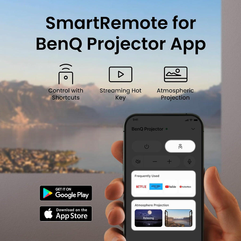 BenQ TK705i 4K HDR DLP Beamer 3000 ANSI Lumen Google TV Netflix Grau