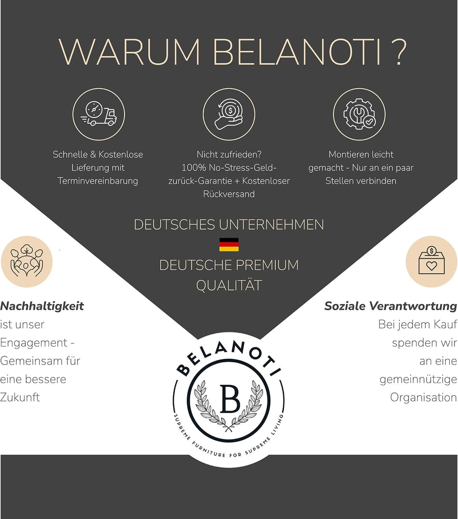 Belanoti MODELA Boxspringbett 160x200 Elektrisch Verstellbar 7-Zonen Taschenfederkern Matratze Inkl Visco Topper Motor Anthrazit H2/H3