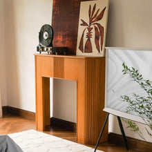 Laden Sie das Bild in den Galerie-Viewer, Lijiaxiuyc-101 Kaminofen Kaminsims Massivholz 129x34x110 cm One Color