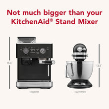 Laden Sie das Bild in den Galerie-Viewer, KitchenAid KES6551 Halbautomatische Espressomaschine 1500 W 15 Bar Schwarz