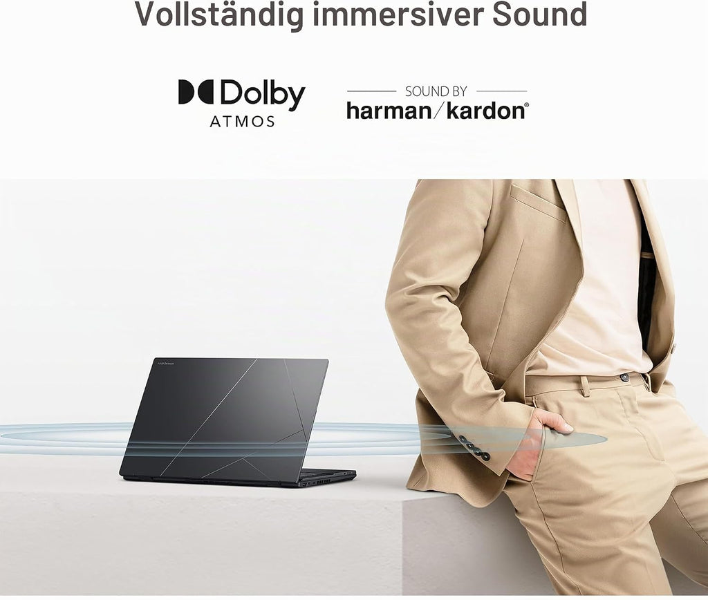 ASUS Zenbook Duo UX8406CA-PS99T 14 Zoll OLED 3K 120Hz Dual Touch Laptop Intel Core Ultra 9 32GB RAM 1TB SSD Grau
