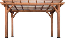 Laden Sie das Bild in den Galerie-Viewer, Backyard Discovery Holzpergola 305 X 426 Cm Freistehend