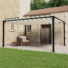 Laden Sie das Bild in den Galerie-Viewer, Kaloriko Pergola Mit Verstellbarem Lamellendach 3x4 M Creme