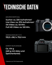Laden Sie das Bild in den Galerie-Viewer, Canon EOS R8 + RF 24-50mm F4.5-6.3 IS STM Systemkamera 24,2 MP Schwarz
