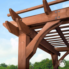 Laden Sie das Bild in den Galerie-Viewer, Backyard Discovery Holzpergola 305 X 426 Cm Freistehend