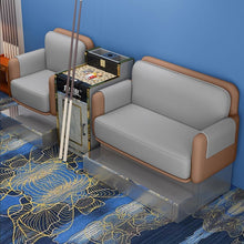 Laden Sie das Bild in den Galerie-Viewer, KIBONCY 3-Sitzer Kunstledersofa mit Holzbeinen Mehrfarbig