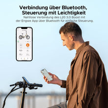 Laden Sie das Bild in den Galerie-Viewer, ENGWE L20 3.0 Boost E-Bike 48V 13,5Ah Akku 135km Drehmomentsensor Hydraulische Bremsen 20x3,0 Reifen Champagner-Gold