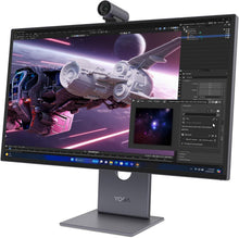 Laden Sie das Bild in den Galerie-Viewer, Lenovo Yoga Pro 27UD-10 26.5 Zoll QD-OLED 4K Monitor 120Hz 0.03ms HDMI 2.1 USB-C Schwarz
