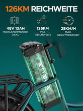 Laden Sie das Bild in den Galerie-Viewer, ENGWE L20 Boost E-Bike 48V 13Ah 250W 25km/h Schwarz