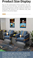 Laden Sie das Bild in den Galerie-Viewer, KIBONCY 3-Sitzer PU-Leder Billard Zuschauersofa Modulares Set Mehrfarbig