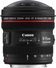 Laden Sie das Bild in den Galerie-Viewer, Canon EF 8-15mm F4 L Fisheye USM Objektiv Schwarz