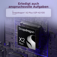 Laden Sie das Bild in den Galerie-Viewer, Lenovo Yoga Slim 7X 14" WUXGA OLED Laptop Snapdragon X2 Plus 16 GB RAM 1 TB SSD Cosmic Blau
