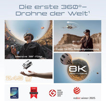 Laden Sie das Bild in den Galerie-Viewer, Antigravity A1 Explorer 8K 360° Drohne Weiß