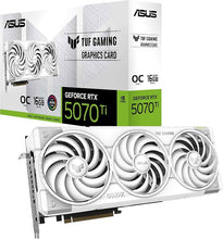 Laden Sie das Bild in den Galerie-Viewer, ASUS TUF Gaming GeForce RTX 5070 Ti 16 GB GDDR7 White OC Edition Gaming Grafikkarte