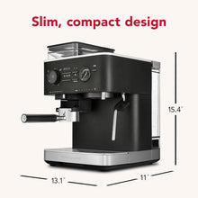Laden Sie das Bild in den Galerie-Viewer, KitchenAid KES6551 Halbautomatische Espressomaschine 1500 W 15 Bar Schwarz