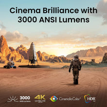 Laden Sie das Bild in den Galerie-Viewer, BenQ TK705i 4K HDR DLP Beamer 3000 ANSI Lumen Google TV Netflix Grau