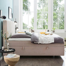 Laden Sie das Bild in den Galerie-Viewer, Bettco Boxspringbett Paris Samt 160X200 Ohne Topper Rosa
