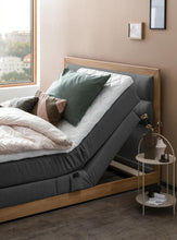 Laden Sie das Bild in den Galerie-Viewer, Belanoti MODELA Boxspringbett 160x200 Elektrisch Verstellbar 7-Zonen Taschenfederkern Matratze Inkl Visco Topper Motor Anthrazit H2/H3