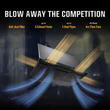Laden Sie das Bild in den Galerie-Viewer, ASUS TUF Gaming F16 FX607VU-SS53 40.6 cm FHD+ 144Hz IPS-Level 16:10 Intel Core 5 210H RTX 4050 16 GB DDR5 512 GB SSD Win11 Mecha Gray