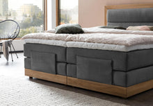 Laden Sie das Bild in den Galerie-Viewer, Belanoti MODELA Boxspringbett 160x200 Elektrisch Verstellbar 7-Zonen Taschenfederkern Matratze Inkl Visco Topper Motor Anthrazit H2/H3
