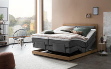 Laden Sie das Bild in den Galerie-Viewer, Belanoti MODELA Boxspringbett 160x200 Elektrisch Verstellbar 7-Zonen Taschenfederkern Matratze Inkl Visco Topper Motor Anthrazit H2/H3