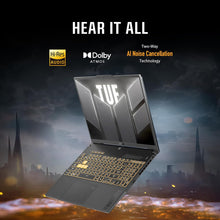 Laden Sie das Bild in den Galerie-Viewer, ASUS TUF Gaming F16 FX607VU-SS53 40.6 cm FHD+ 144Hz IPS-Level 16:10 Intel Core 5 210H RTX 4050 16 GB DDR5 512 GB SSD Win11 Mecha Gray