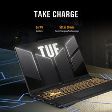 Laden Sie das Bild in den Galerie-Viewer, ASUS TUF Gaming F16 FX607VU-SS53 40.6 cm FHD+ 144Hz IPS-Level 16:10 Intel Core 5 210H RTX 4050 16 GB DDR5 512 GB SSD Win11 Mecha Gray