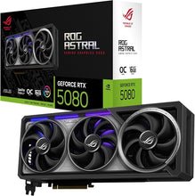 Laden Sie das Bild in den Galerie-Viewer, ASUS ROG Astral GeForce RTX 5080 16 GB GDDR7 OC Edition Gaming Grafikkarte Schwarz