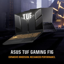 Laden Sie das Bild in den Galerie-Viewer, ASUS TUF Gaming F16 FX607VU-SS53 40.6 cm FHD+ 144Hz IPS-Level 16:10 Intel Core 5 210H RTX 4050 16 GB DDR5 512 GB SSD Win11 Mecha Gray