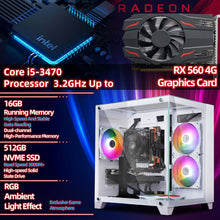 Laden Sie das Bild in den Galerie-Viewer, Kroteaup Gaming PC Desktop Intel Core i5 3.6 GHz 16 GB RAM 512 GB SSD Radeon RX 560 4G Windows 11