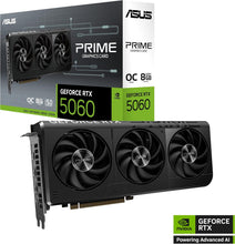 Laden Sie das Bild in den Galerie-Viewer, ASUS Prime GeForce RTX 5060 8 GB GDDR7 OC Edition Grafikkarte PCI Express x16