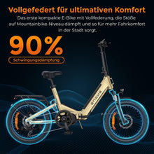 Laden Sie das Bild in den Galerie-Viewer, ENGWE L20 3.0 Pro E-Bike Schwarz 48V 15Ah Mittelmotor
