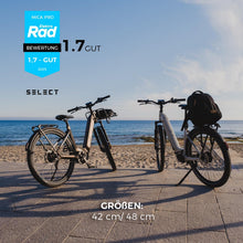 Laden Sie das Bild in den Galerie-Viewer, DERUIZ Mica Pro Trekking E-Bike Tiefeinsteiger 27,5/29 Zoll 110 Nm