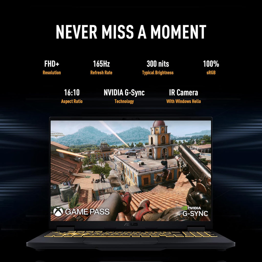 ASUS TUF Gaming F16 2025 16 Zoll FHD+ 165Hz IPS Gaming Laptop Core i7-14650HX RTX 5050 16GB DDR5 1TB SSD