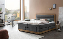 Laden Sie das Bild in den Galerie-Viewer, Belanoti MODELA Boxspringbett 160x200 Elektrisch Verstellbar 7-Zonen Taschenfederkern Matratze Inkl Visco Topper Motor Anthrazit H2/H3