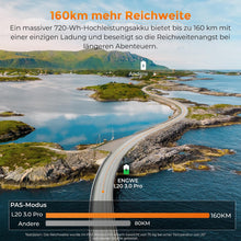 Laden Sie das Bild in den Galerie-Viewer, ENGWE L20 3.0 Pro E-Bike Schwarz 48V 15Ah Mittelmotor